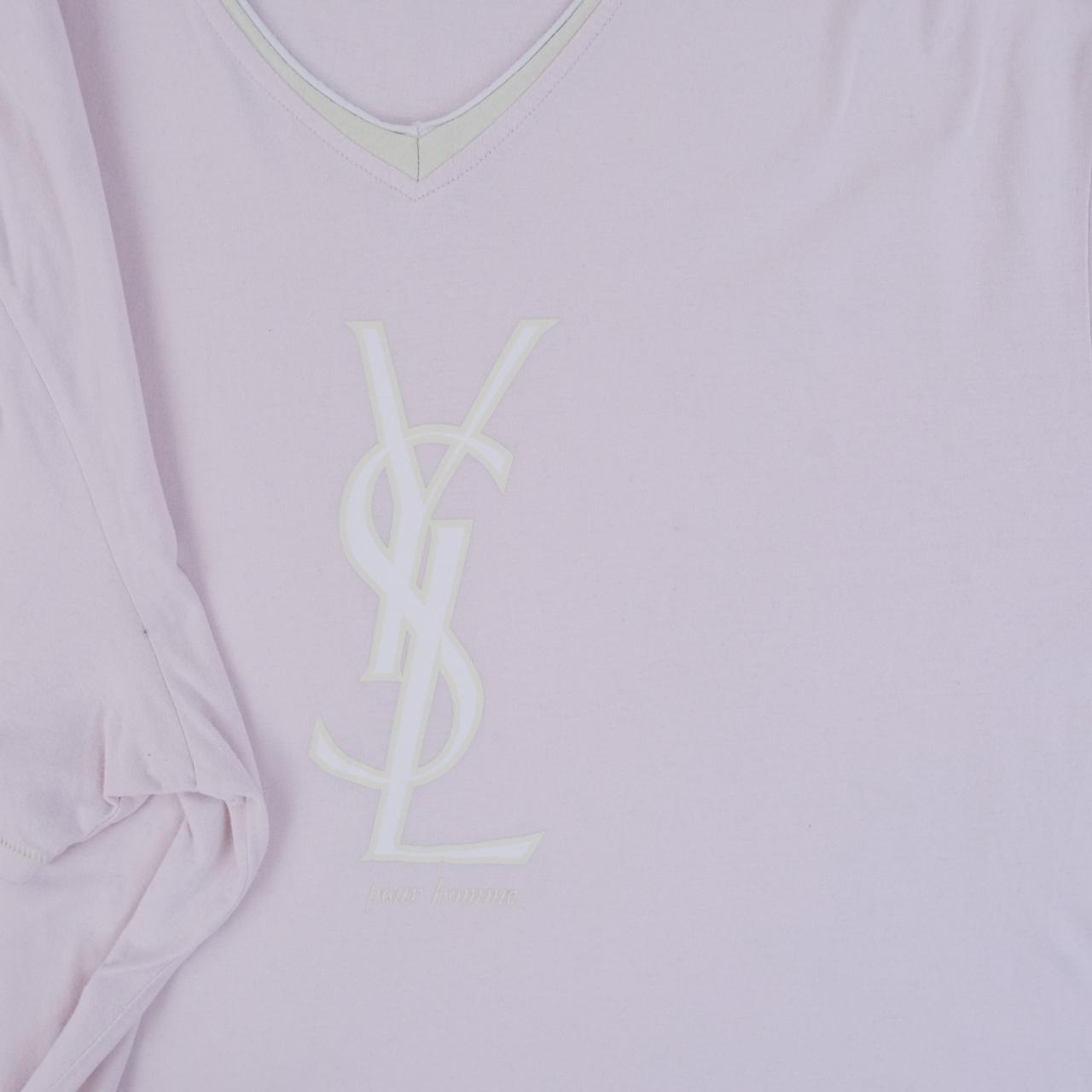 Pink yves saint laurent best sale t shirt