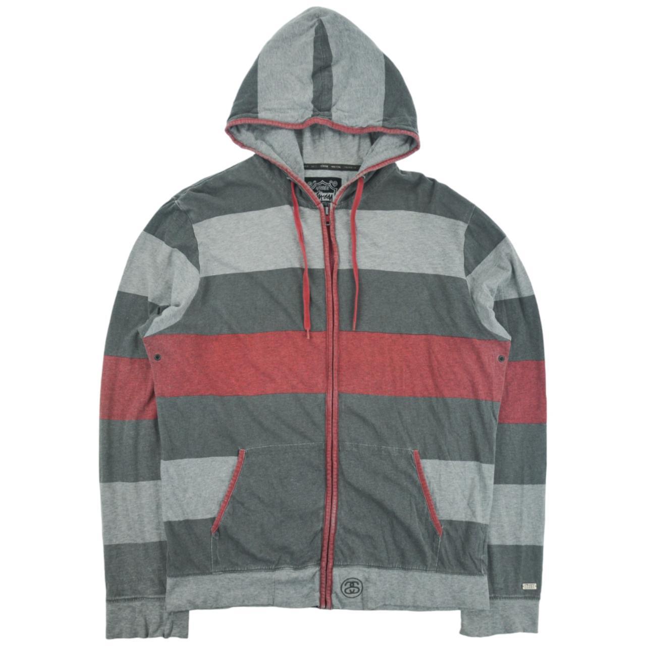 Stussy deals striped hoodie