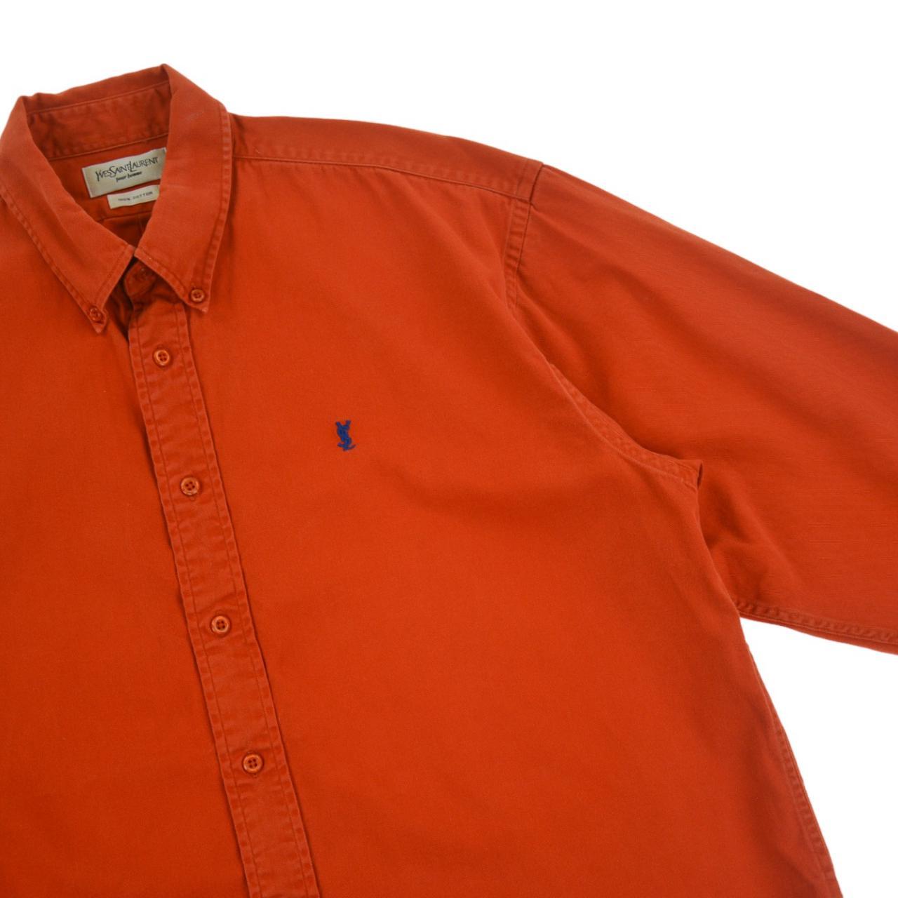 Yves saint laurent orange shirt sale