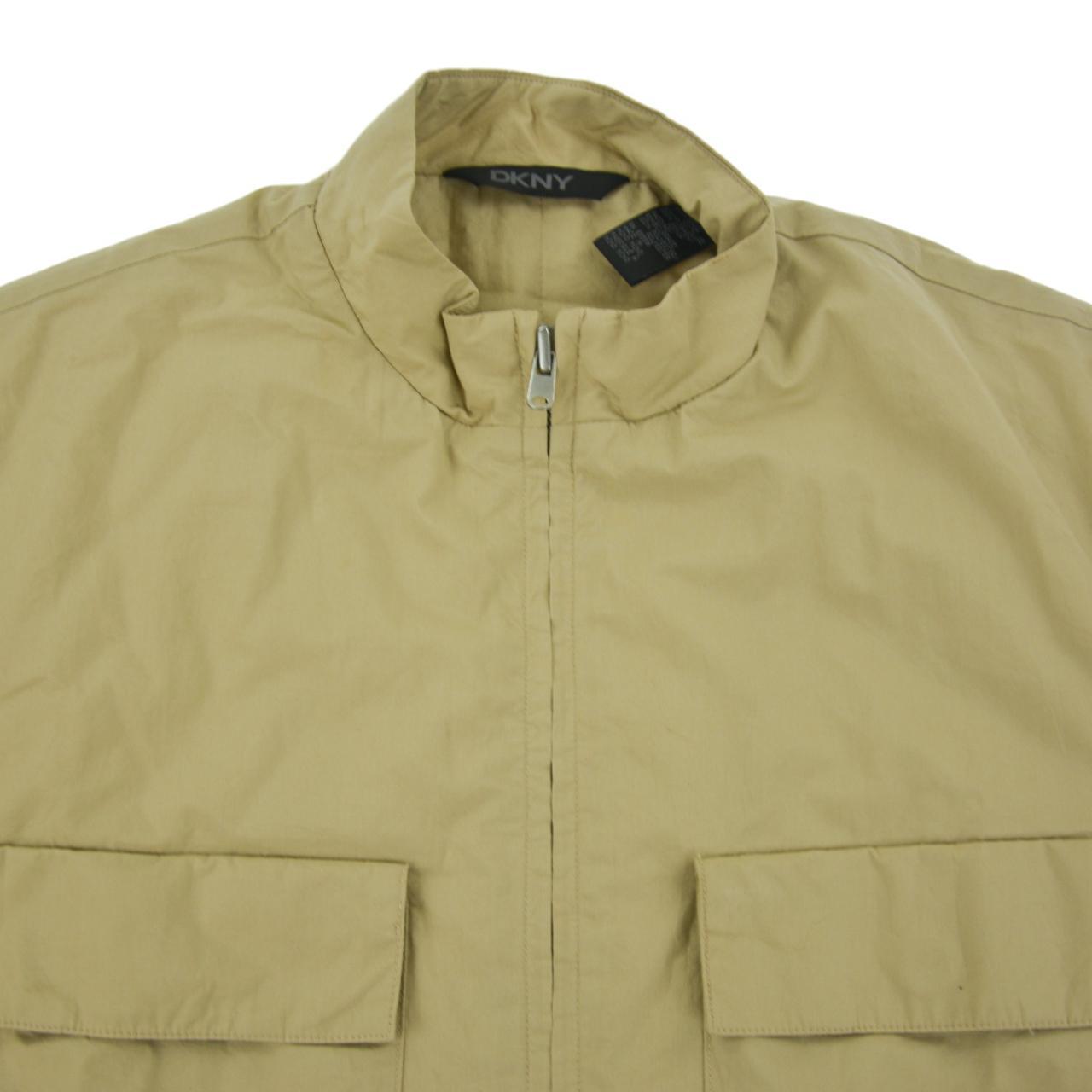 Dkny logo discount tan mens jacket