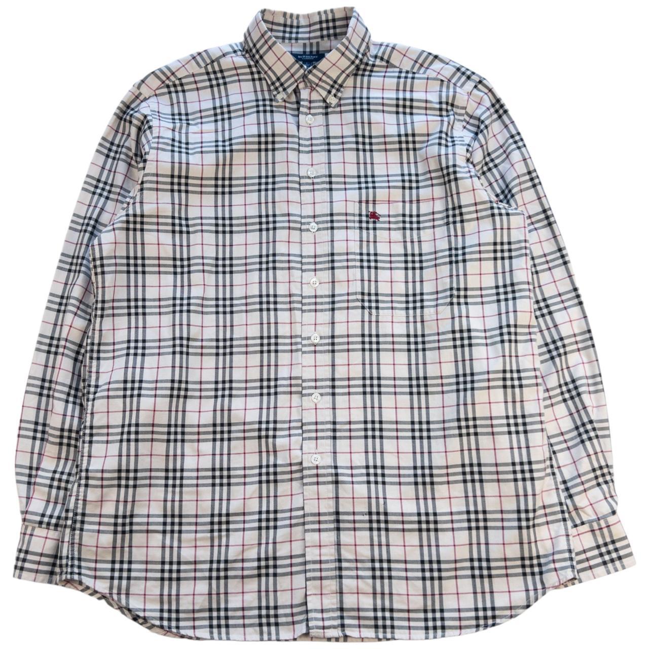 Vintage Burberry Button Up Nova Check Shirt Size