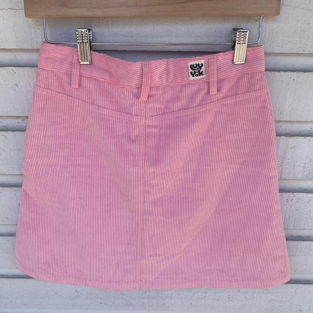 Lucy and Yak Women's Pink Skirt | Depop