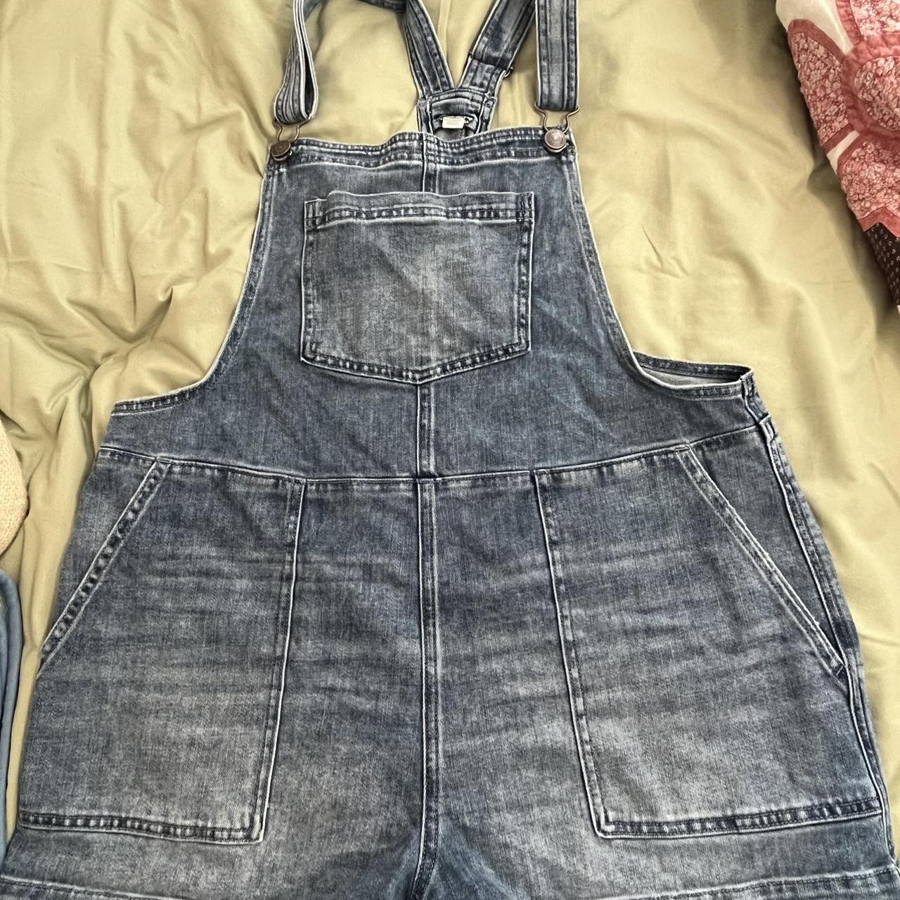 Super cute Aerie overalls size large!! Flowers on... - Depop