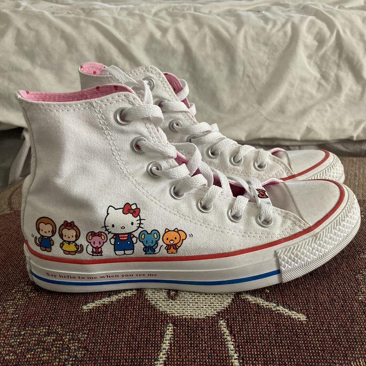 converse hello kitty high tops! only 1-2...