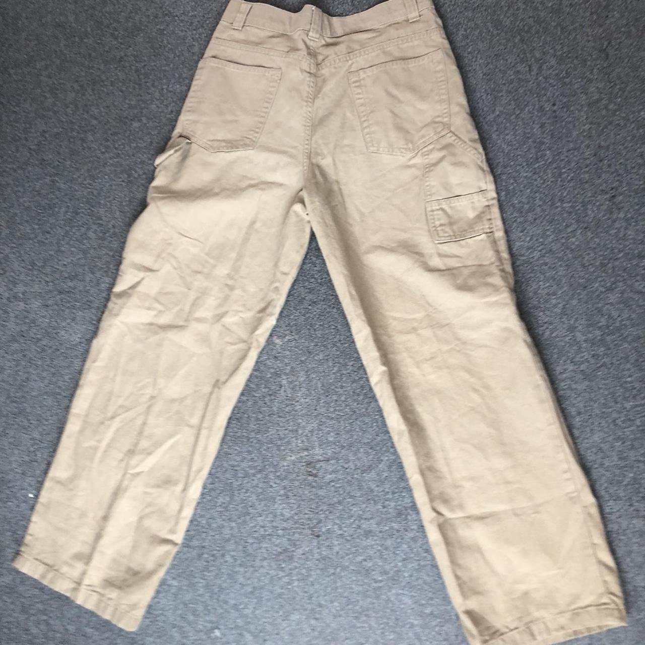 Vintage y2k tan khaki cargo pants. Has the cargo... Depop
