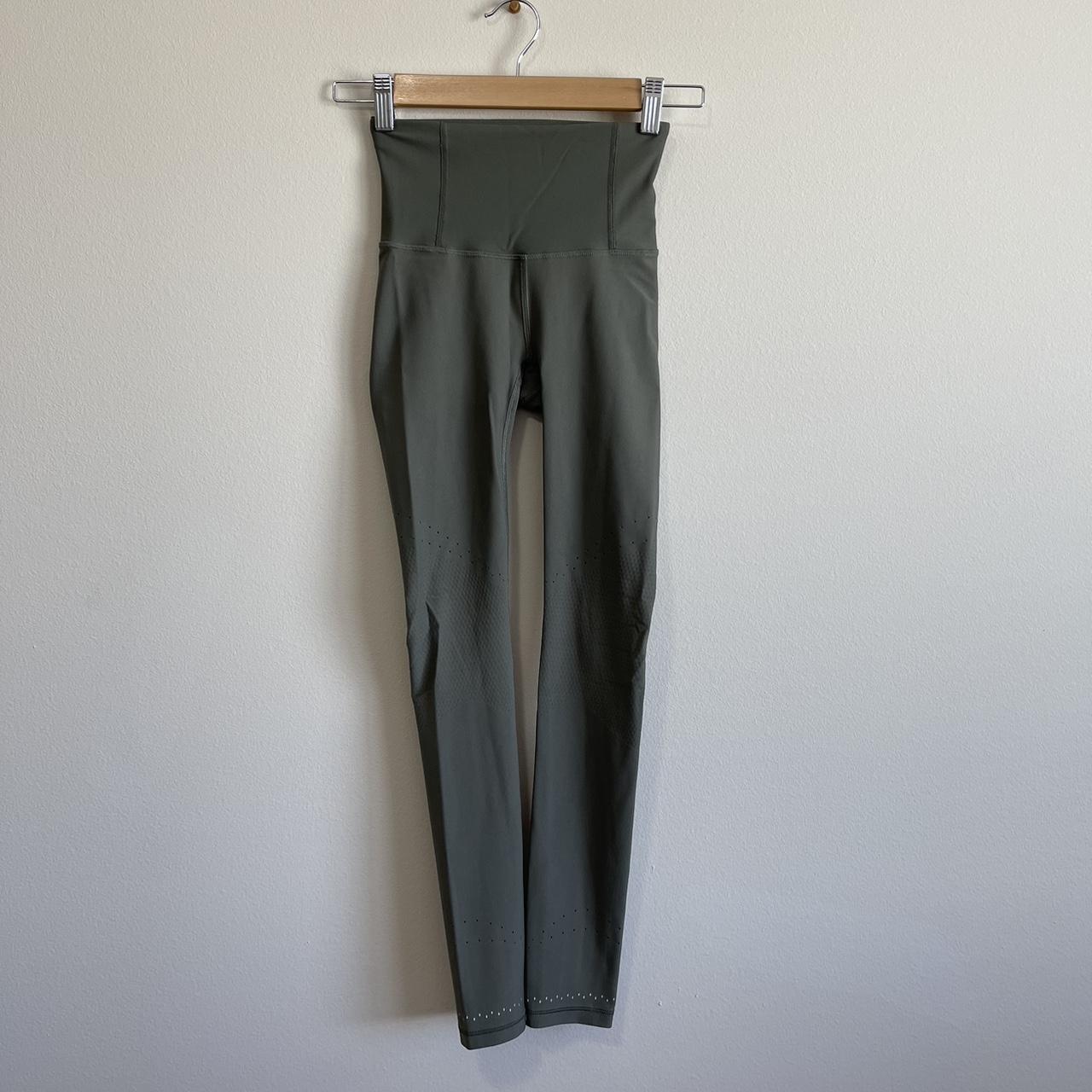 army green lululemon leggings size 2 Depop