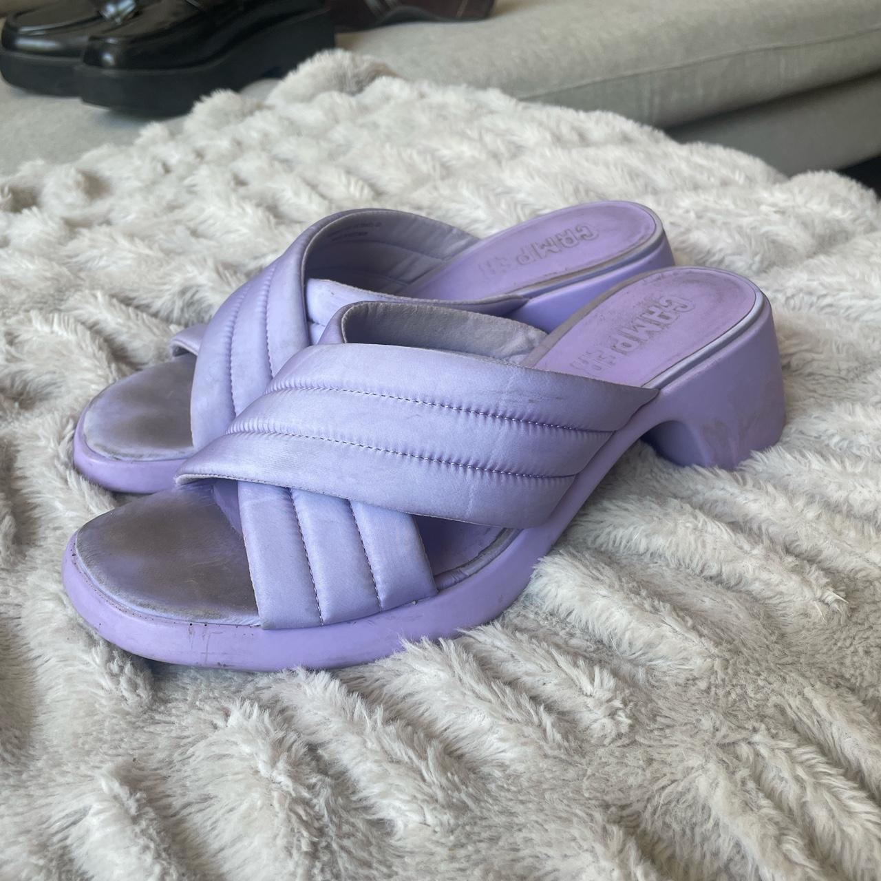 Camper Women's Purple and Pink Sandals | Depop