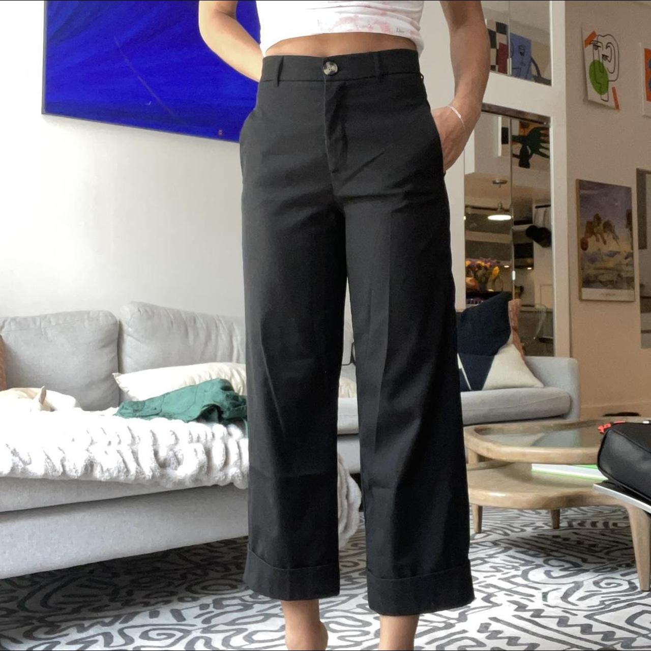 Zara Women's Black Trousers | Depop