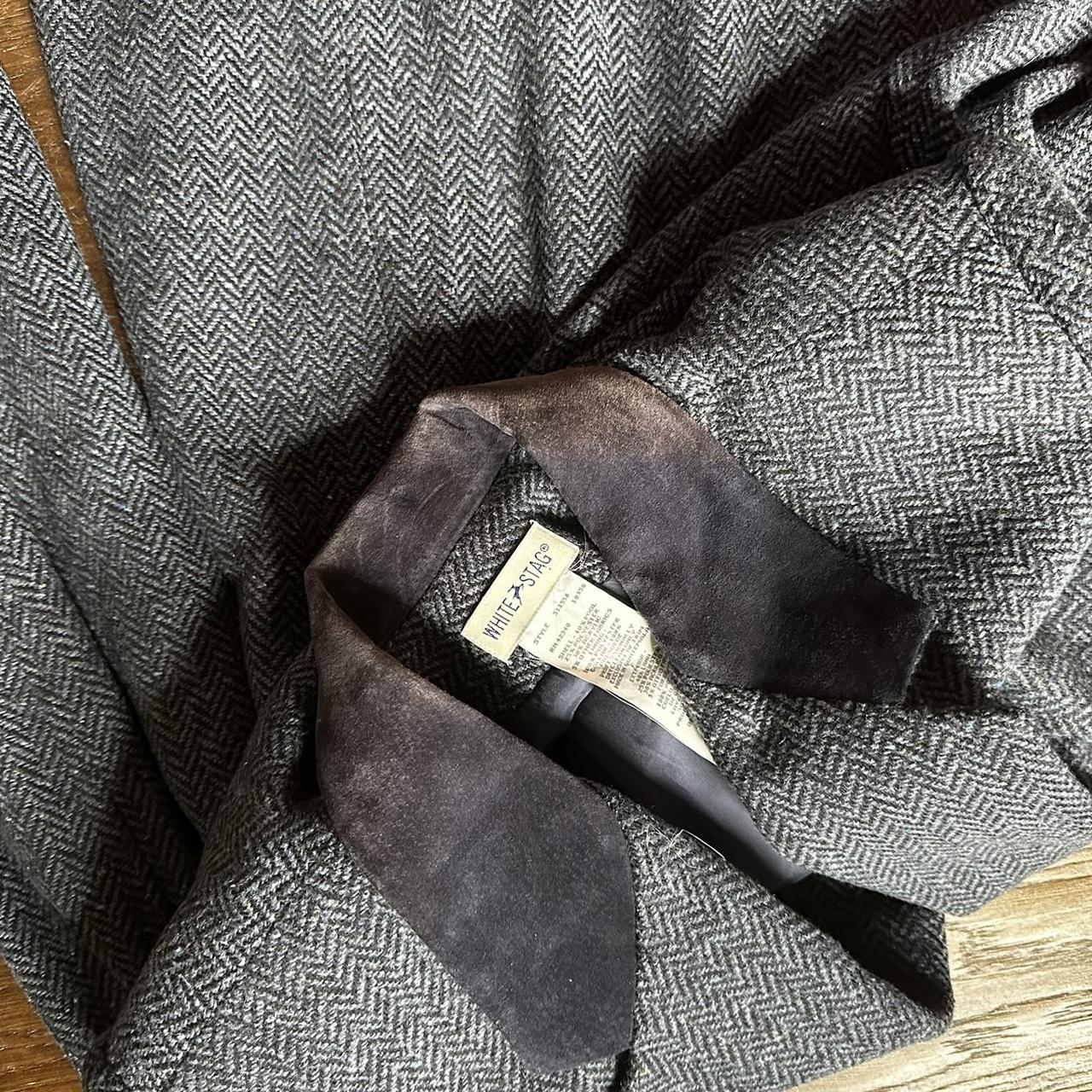 80s white stag wool blazer Gray white stag blazer.... - Depop