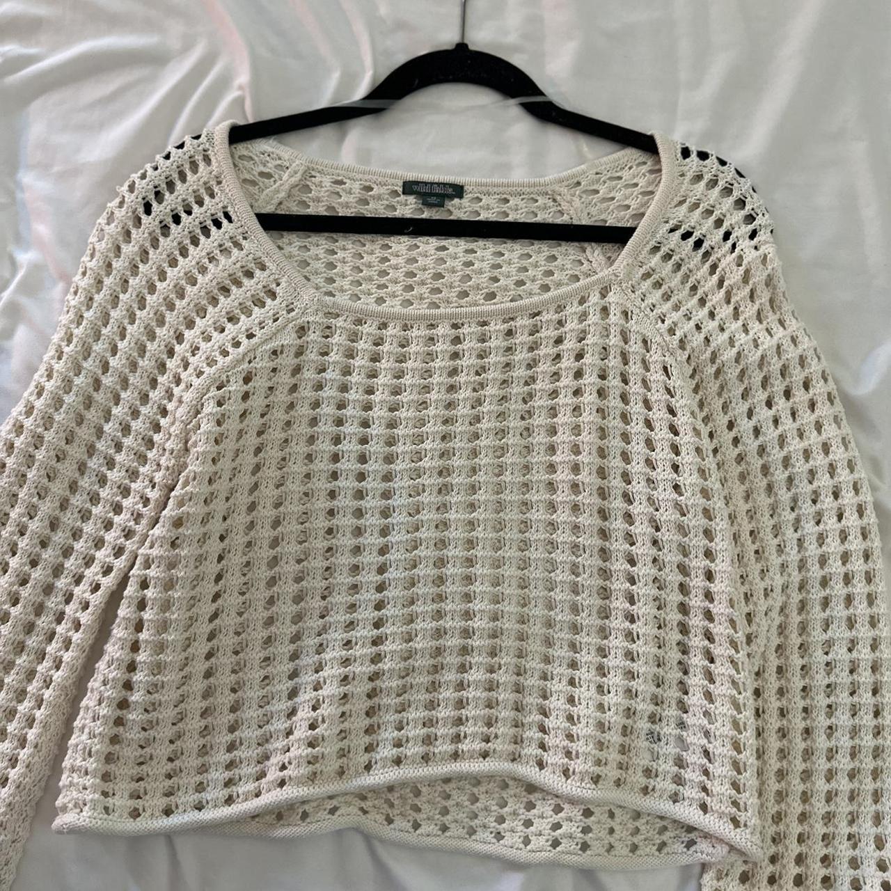 cream Wild fable sweater! in like new condition and