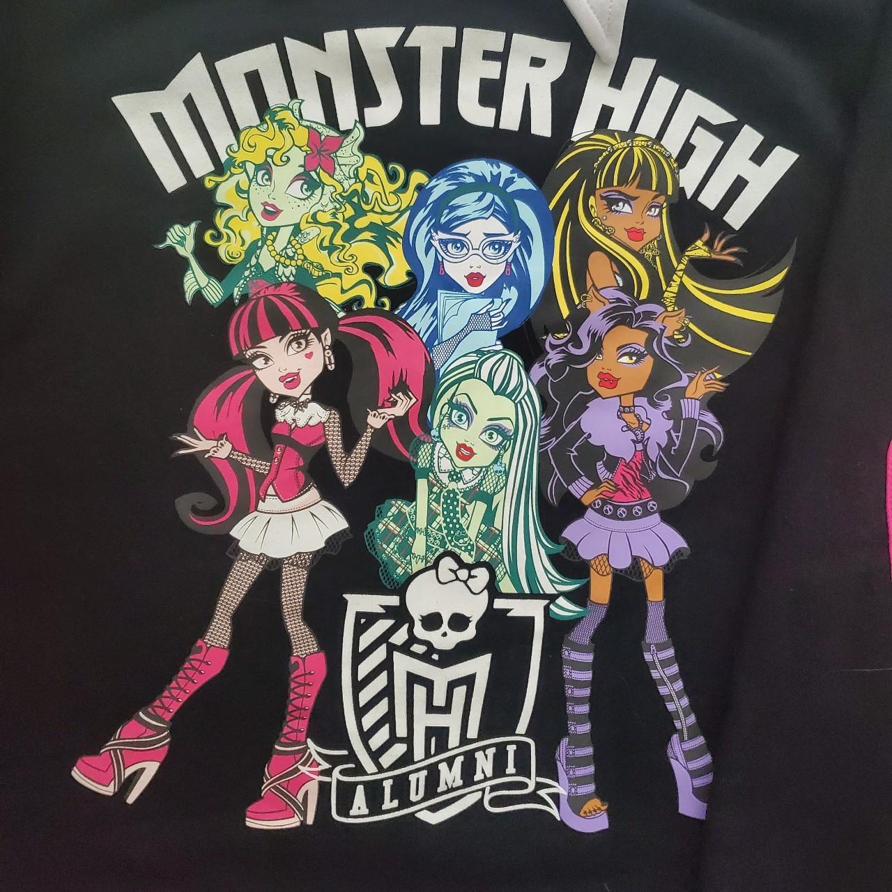 >Monster High Long Sleeve Sweater with Collar >Size... - Depop