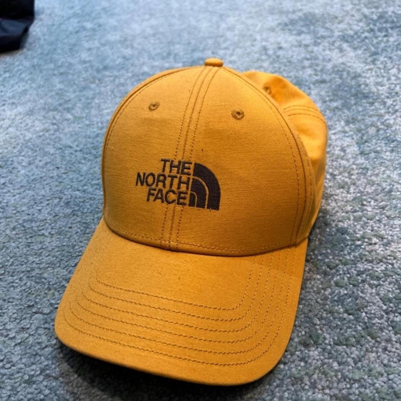 The north face mustard yellow cap one size new - Depop