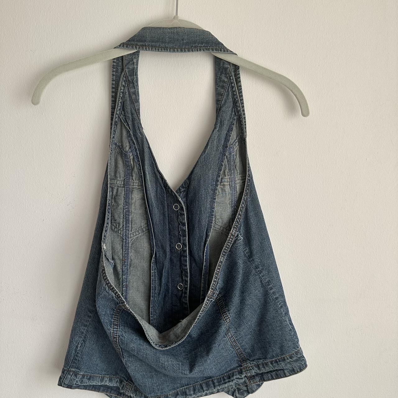 Vintage Levi’s denim halter top , • medium, fits