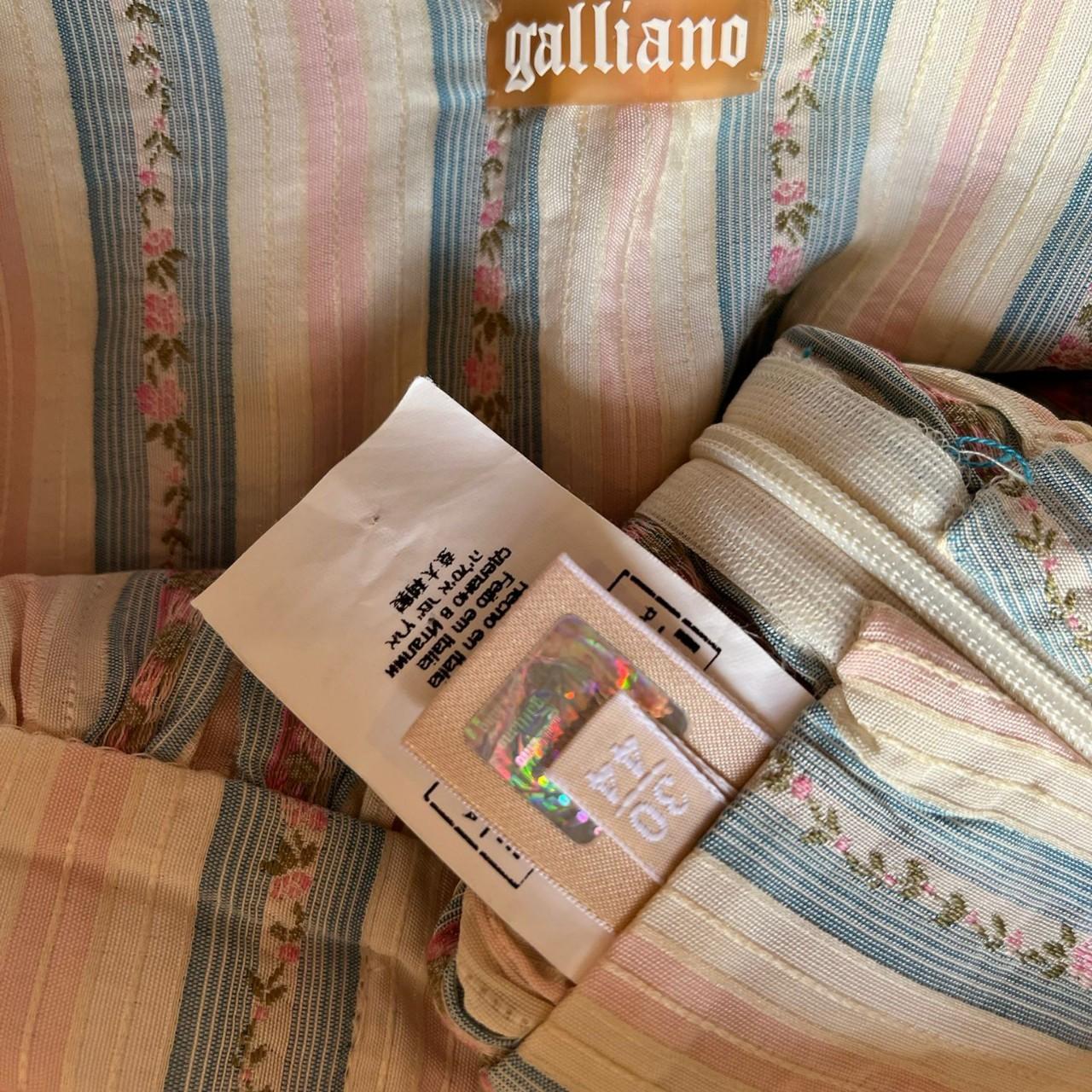 Galliano Women's Pink and Blue Skirt (4)