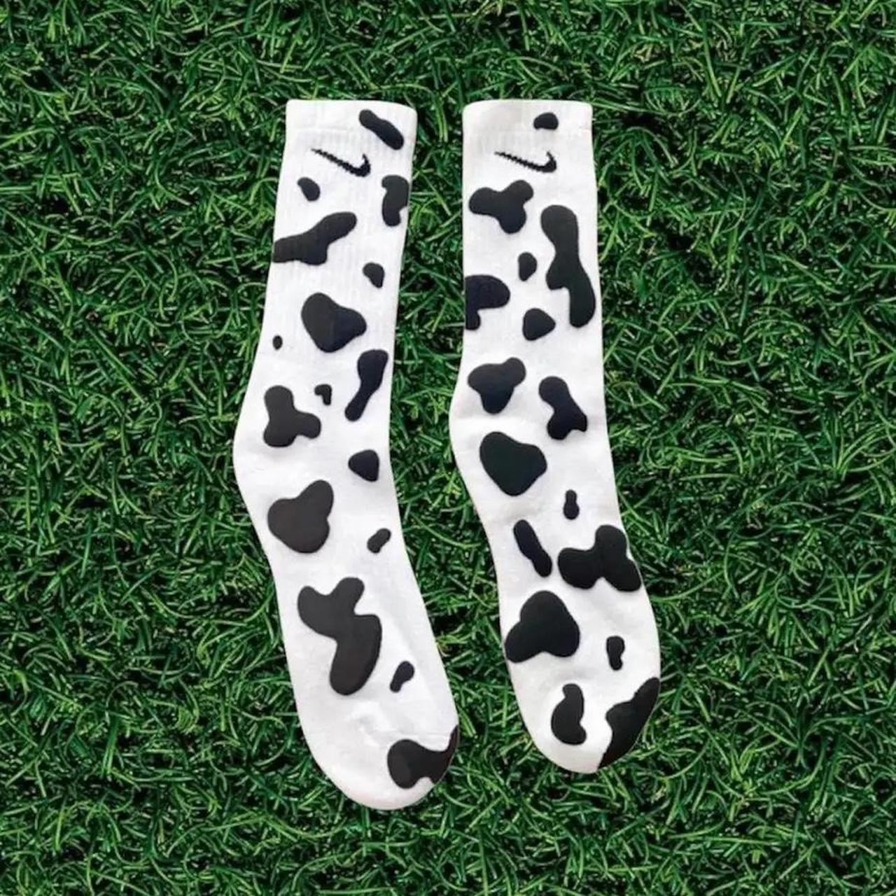 cow-print-nike-socks-medium-5y-7y-women-s-6-10-depop