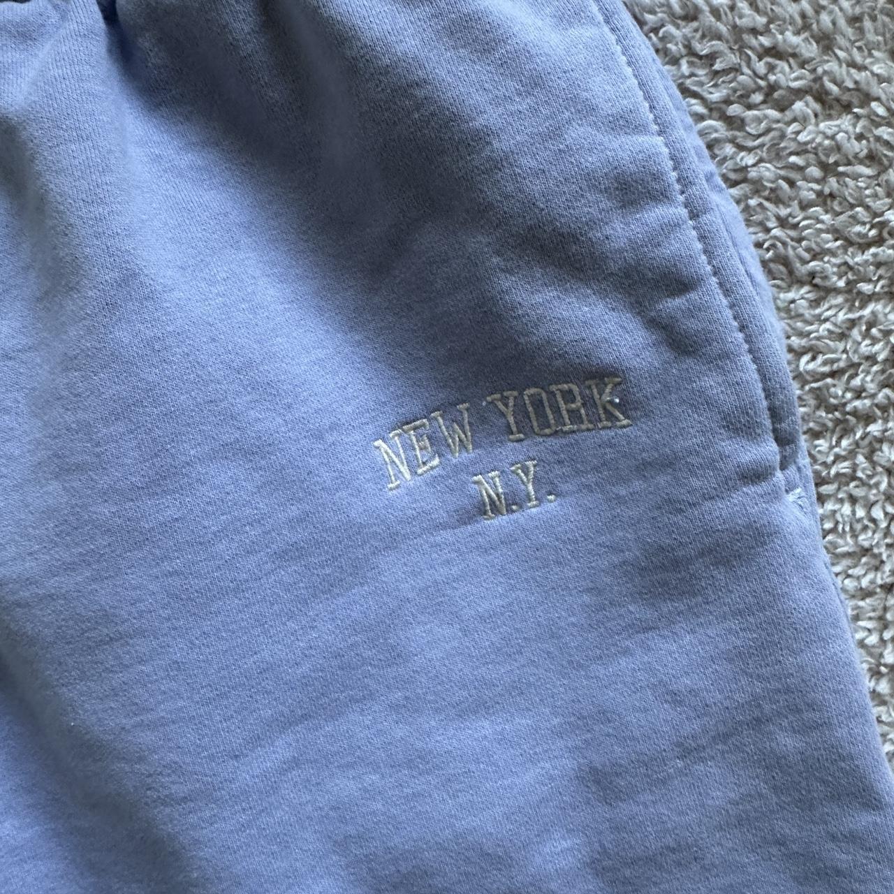 light blue new york brandy melville sweatpants has... Depop