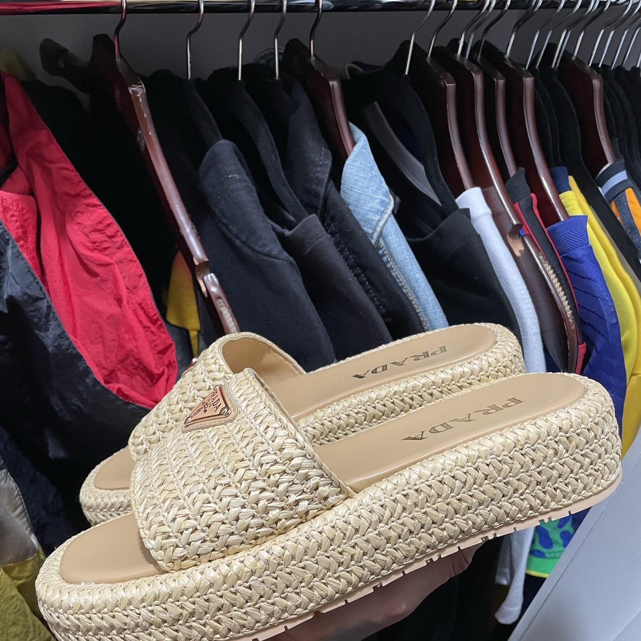 Prada Women's Slides - Tan/Cream - US 8 – Prada c… - image 2