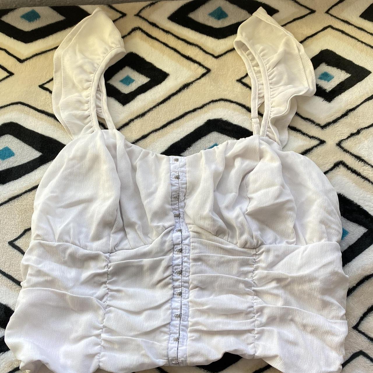 River Island Womens White Corset Depop 1927