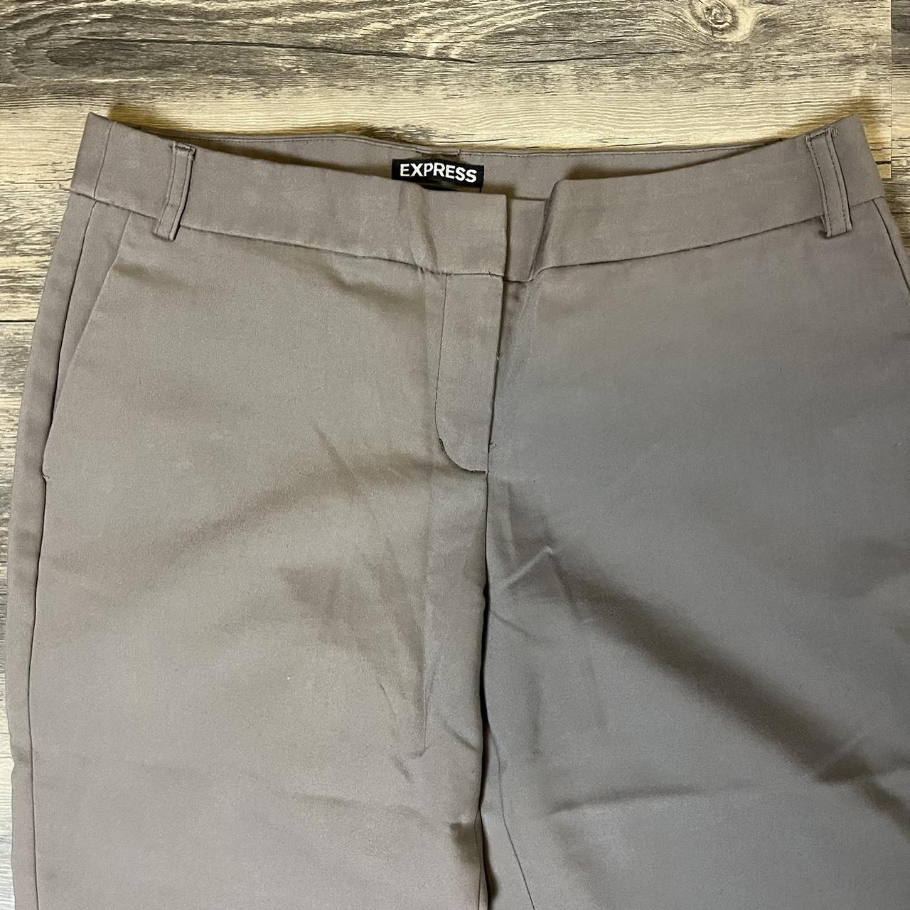 Express Editor Pant sz 6 small Tan Slightly cropped - Depop