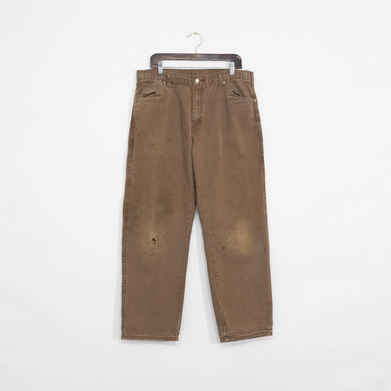 Dickies Men's Brown Jeans | Depop