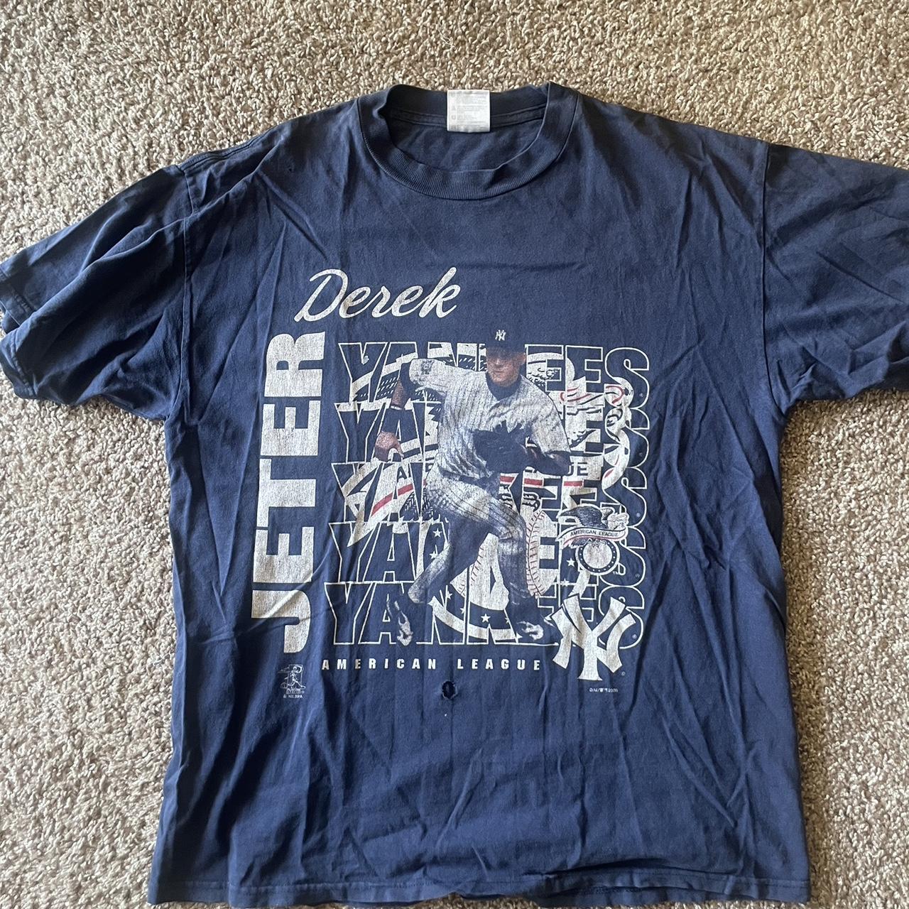 ✯ vintage derek jeter tshirt ✯ ☠︎ alt alternative - Depop