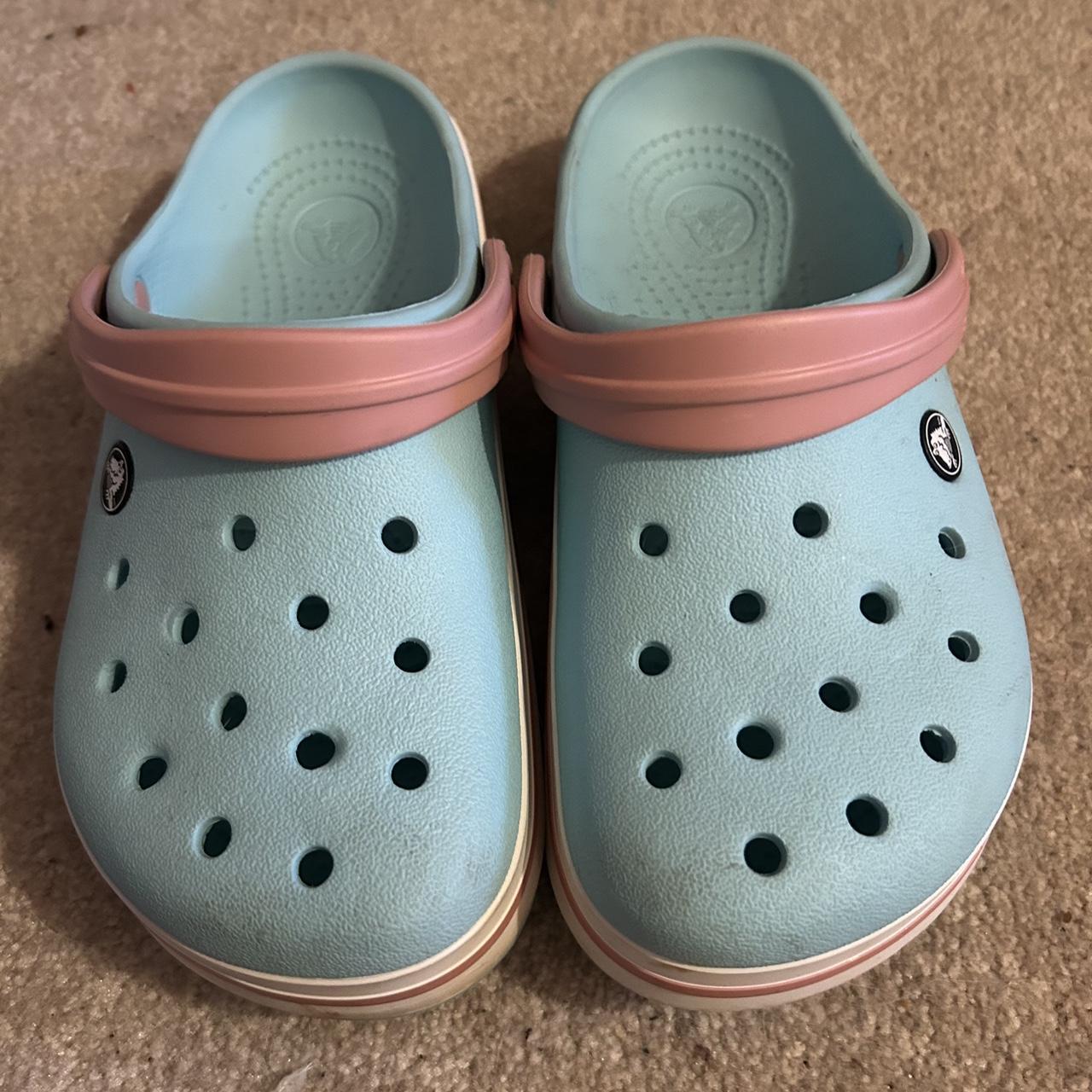 teal crocs womens