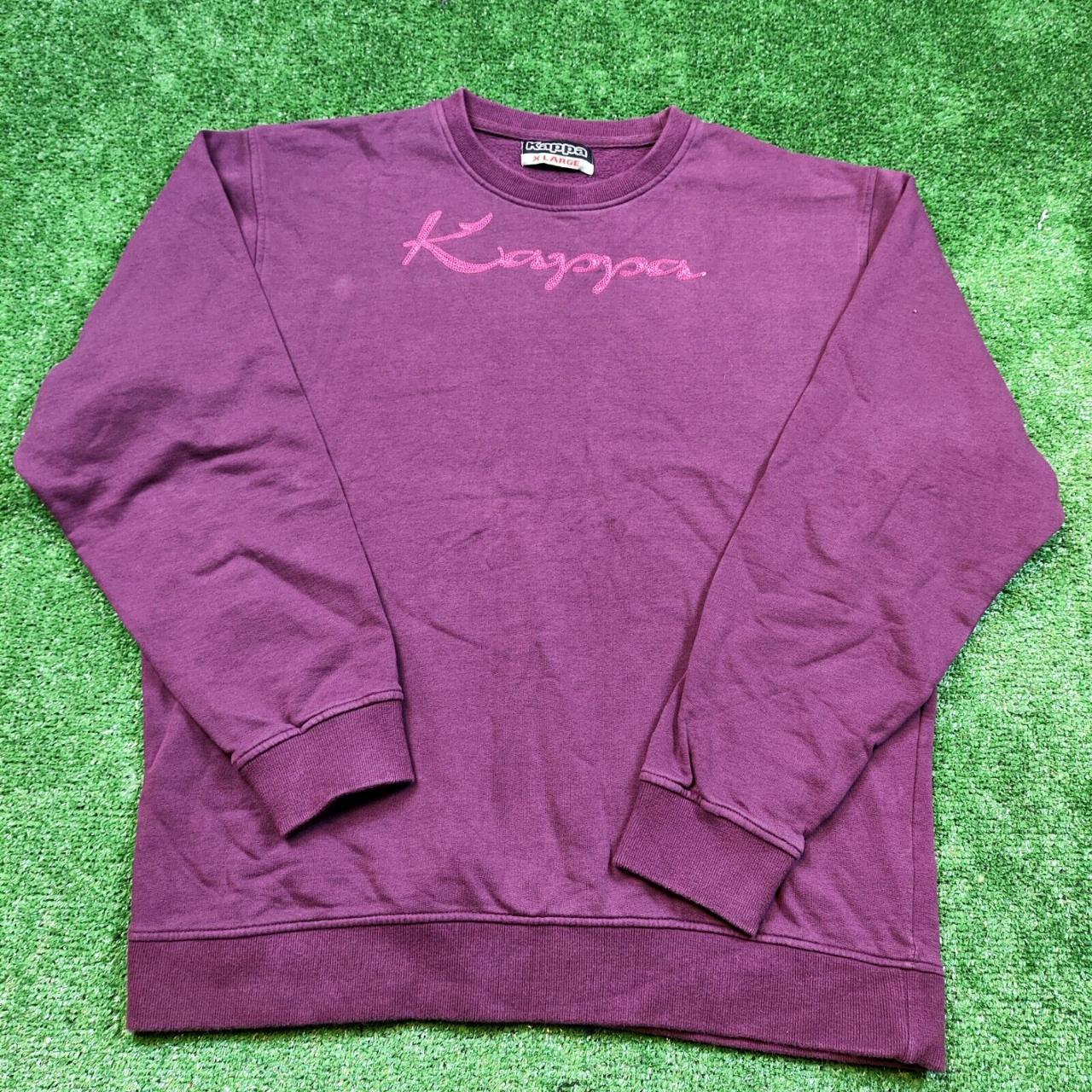 Kappa Sweater Adult Extra Large XL Purple Spellout