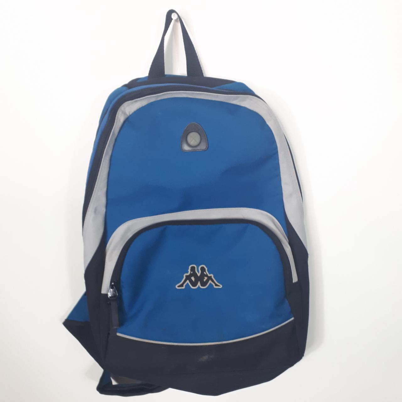 KAPPA MEN'S BLUE BLACK AND LIGHT GREY BACKPACK
