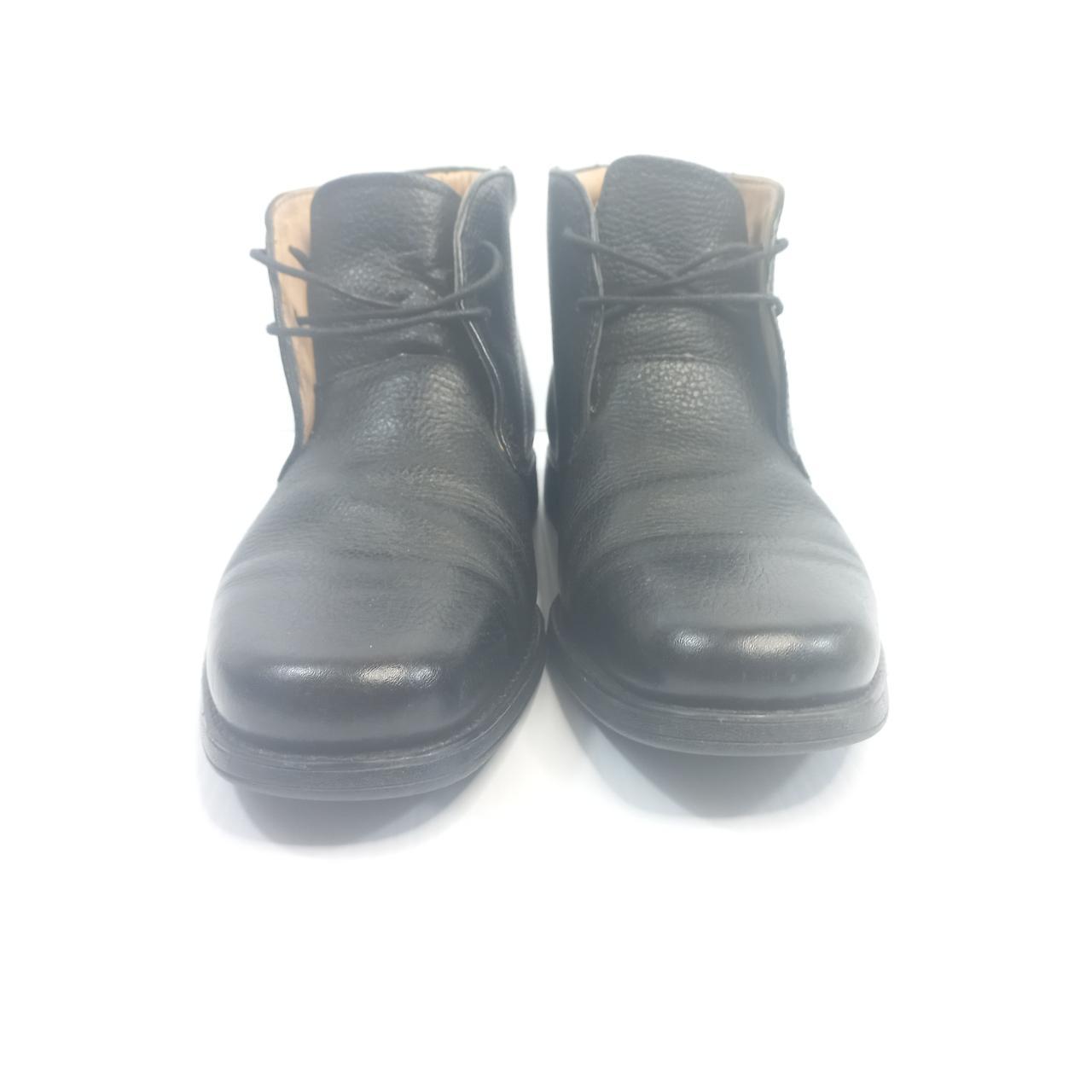 HENLEY COMFORT MENS BLACK LEATHER LACE UP ANKLE. Depop