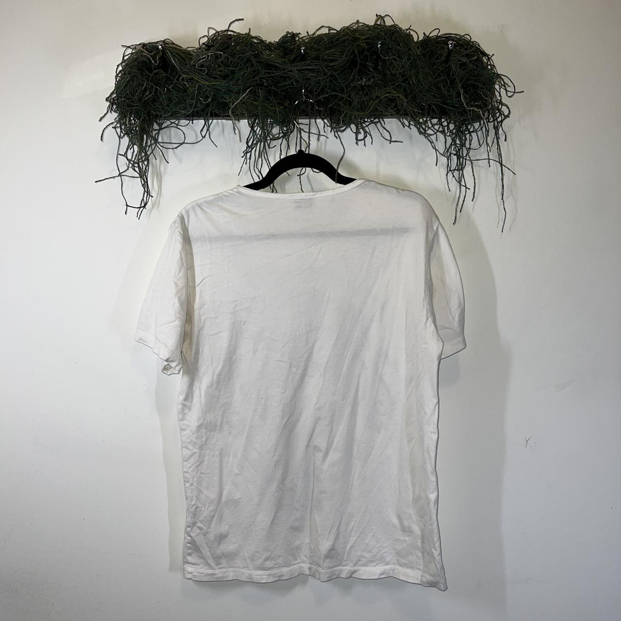 Vivienne Westwood White Tee features graffiti style | Depop