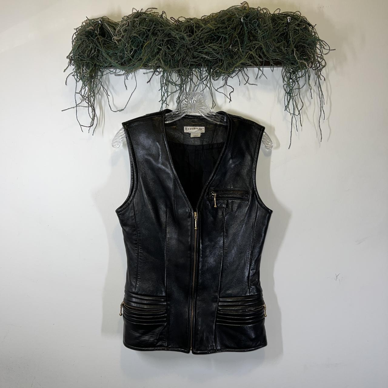 Bebe 2024 leather vest