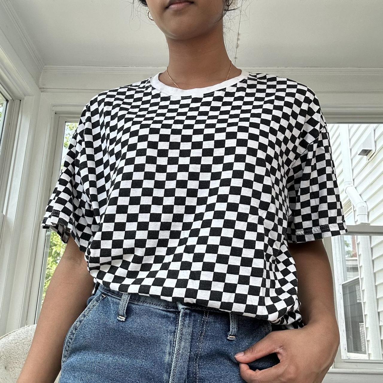 Supreme checkered shop t shirt