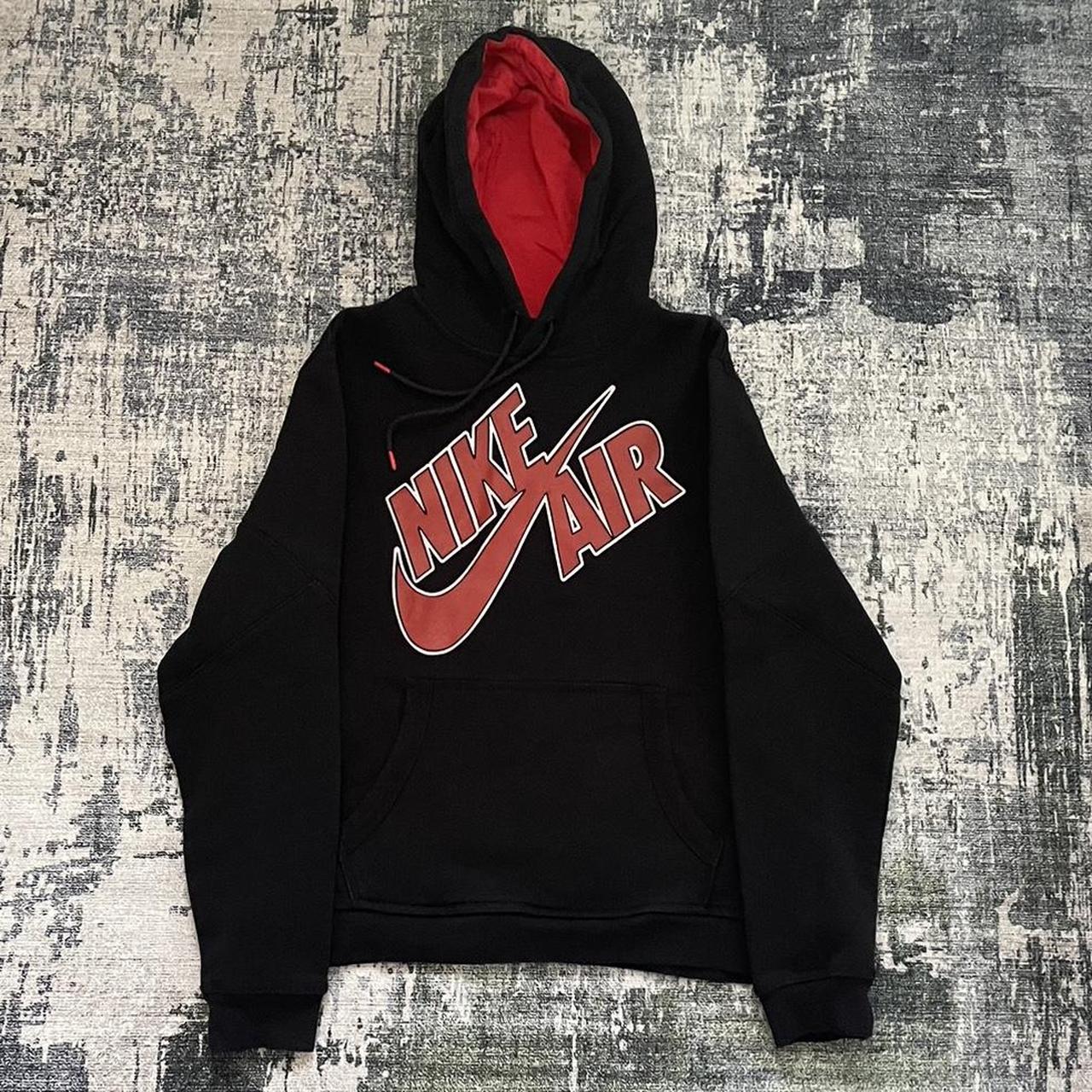 Black and red hoodie nike best sale