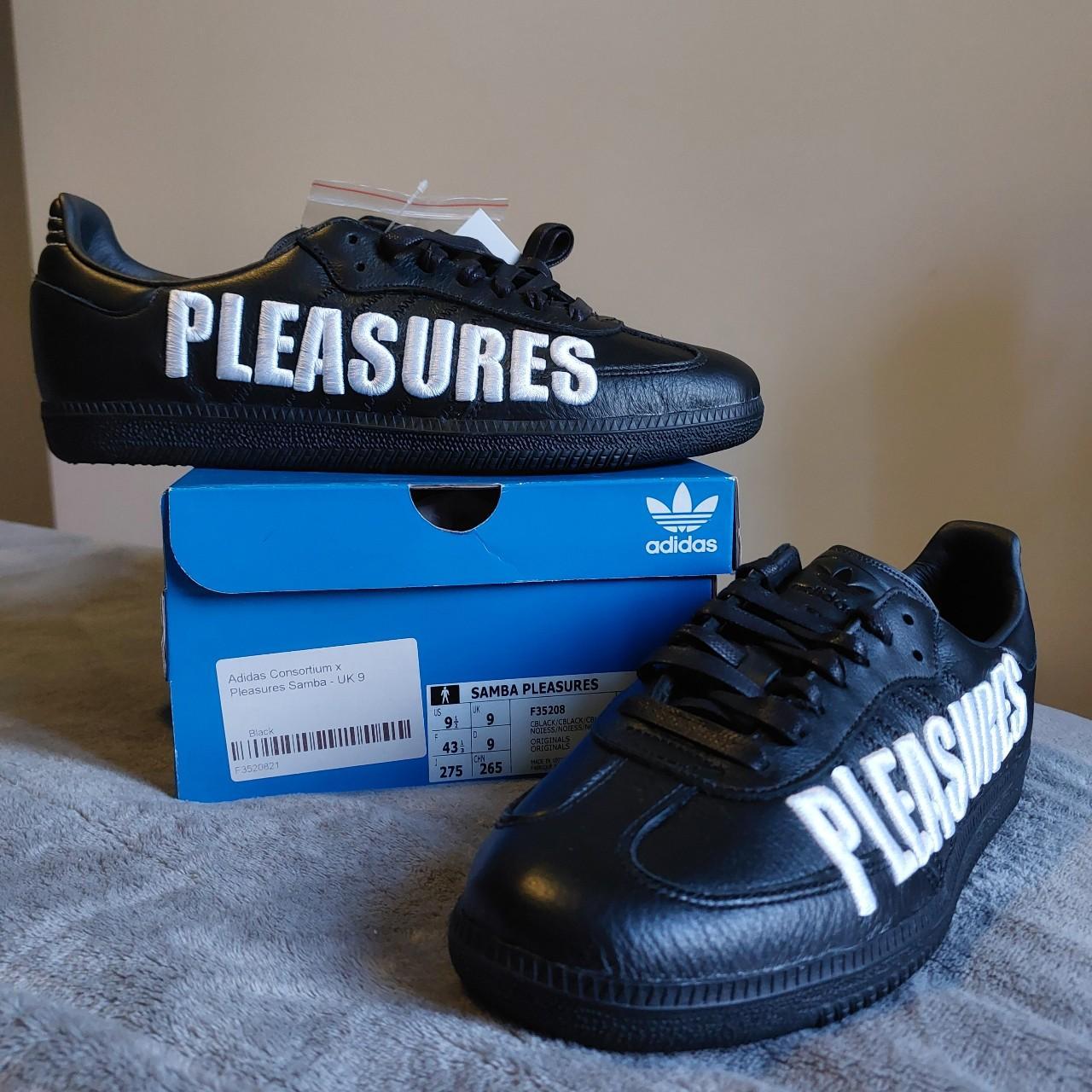 Brand Adidas x Pleasures Model Samba Size UK9. Depop
