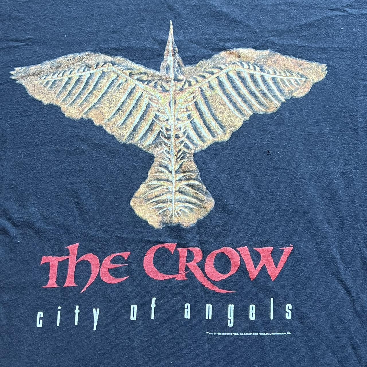 Vintage 90s The Crow City of Angels movie promo tee.... - Depop