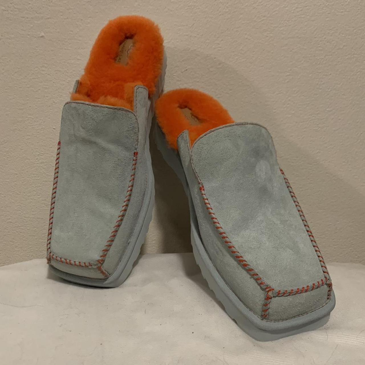Eckhaus Latta Women's Grey and Orange Slides (2)