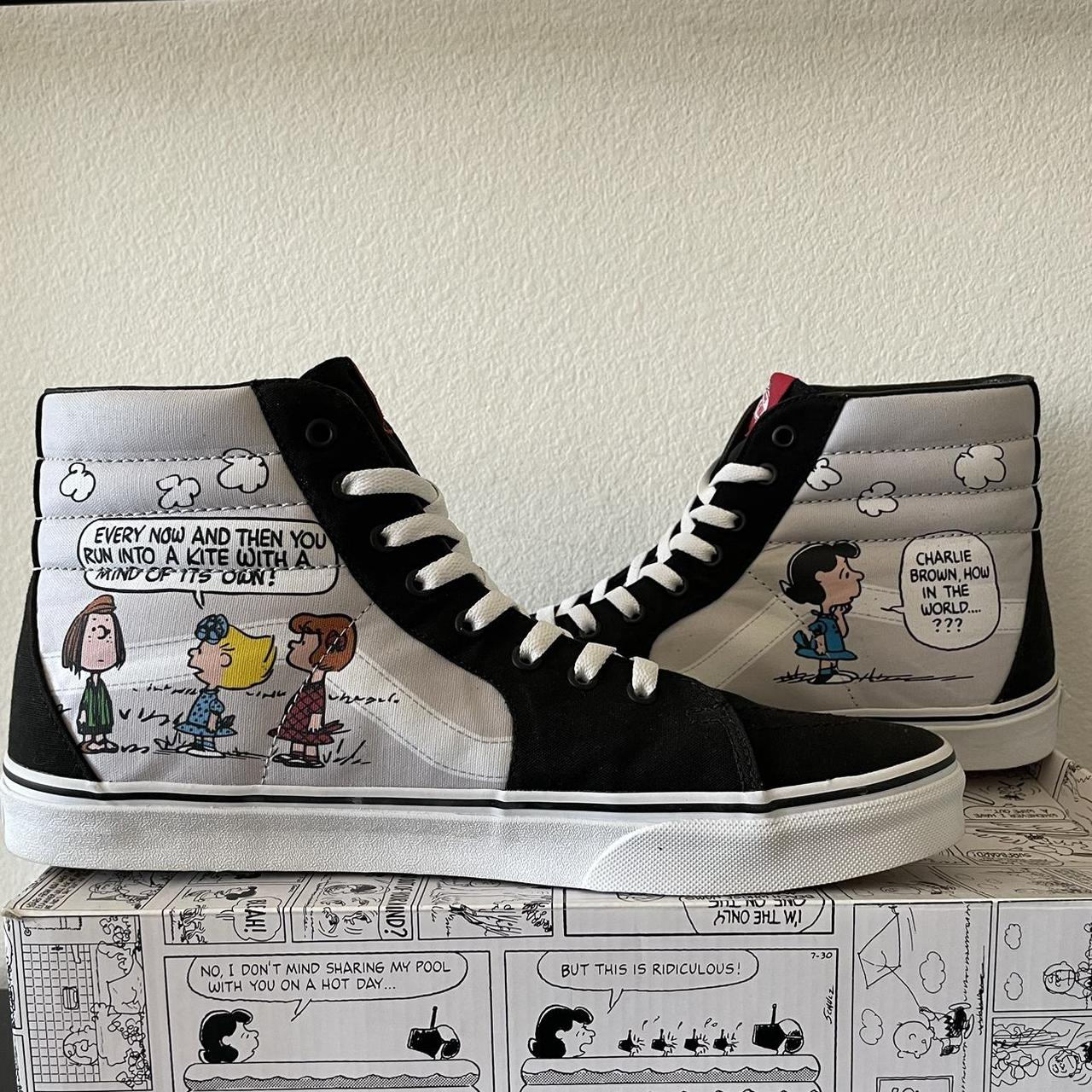 Vans x Peanuts Sk8 Hi Charlie Brown Comic Journeys. Depop