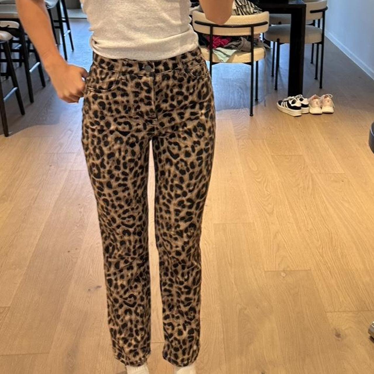 Reformation cheetah jeans, Labeled Size 26 but
