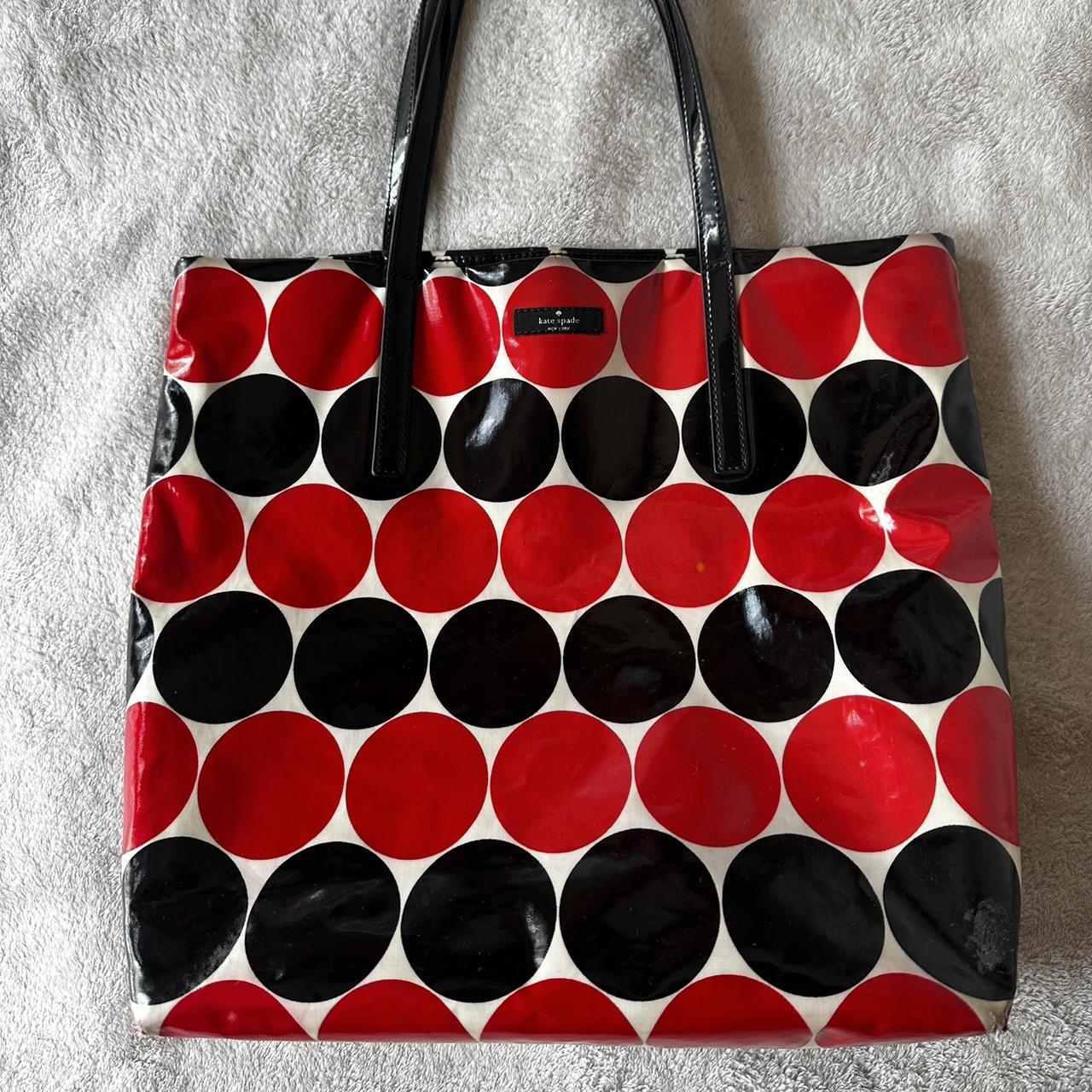 Kate Spade New York red and black polka dot Depop