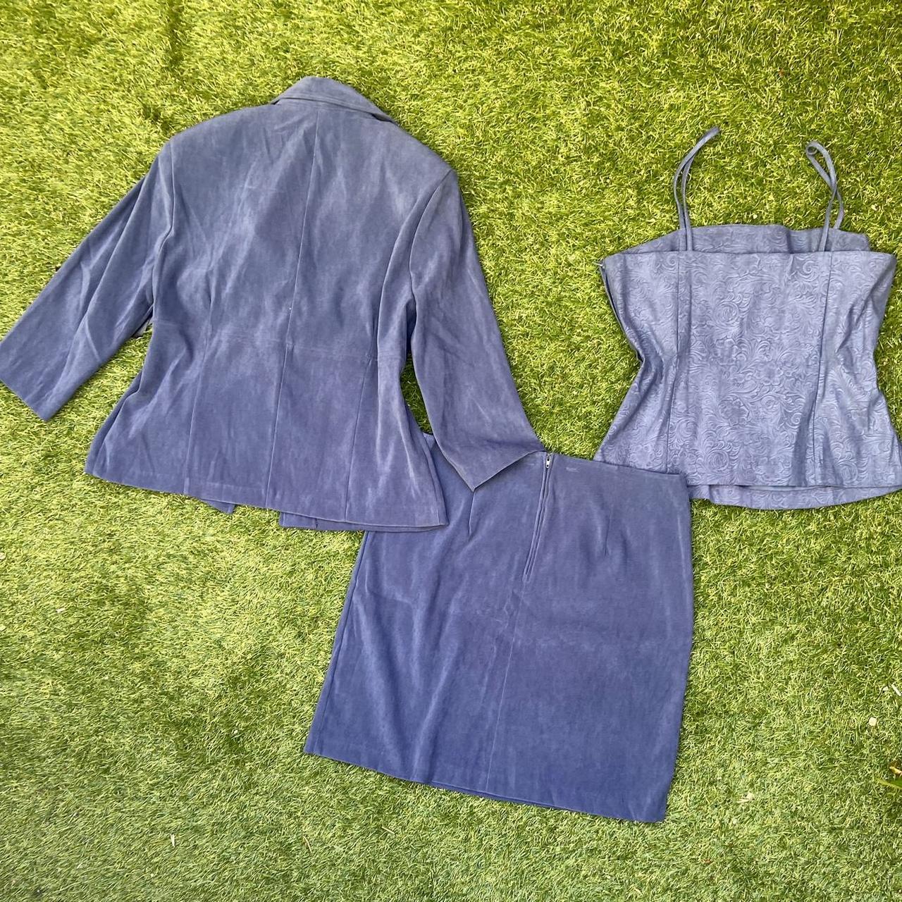 American Vintage Women's Blue Jumpsuit Depop