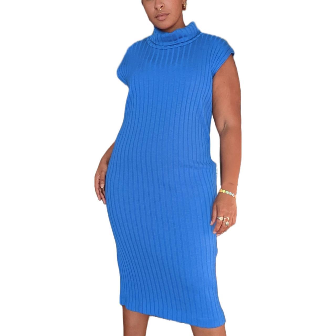 plus-size-vintage-90-s-blue-mock-neck-sweater-dress-depop
