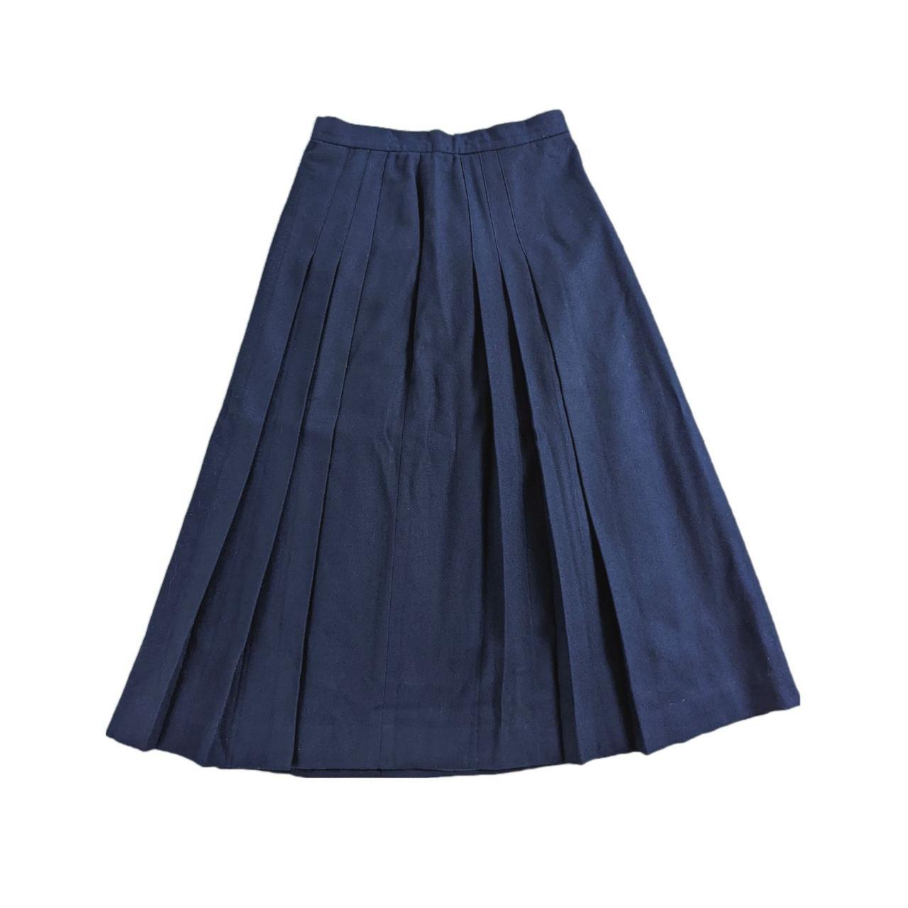 Women's Navy and Blue Skirt | Depop