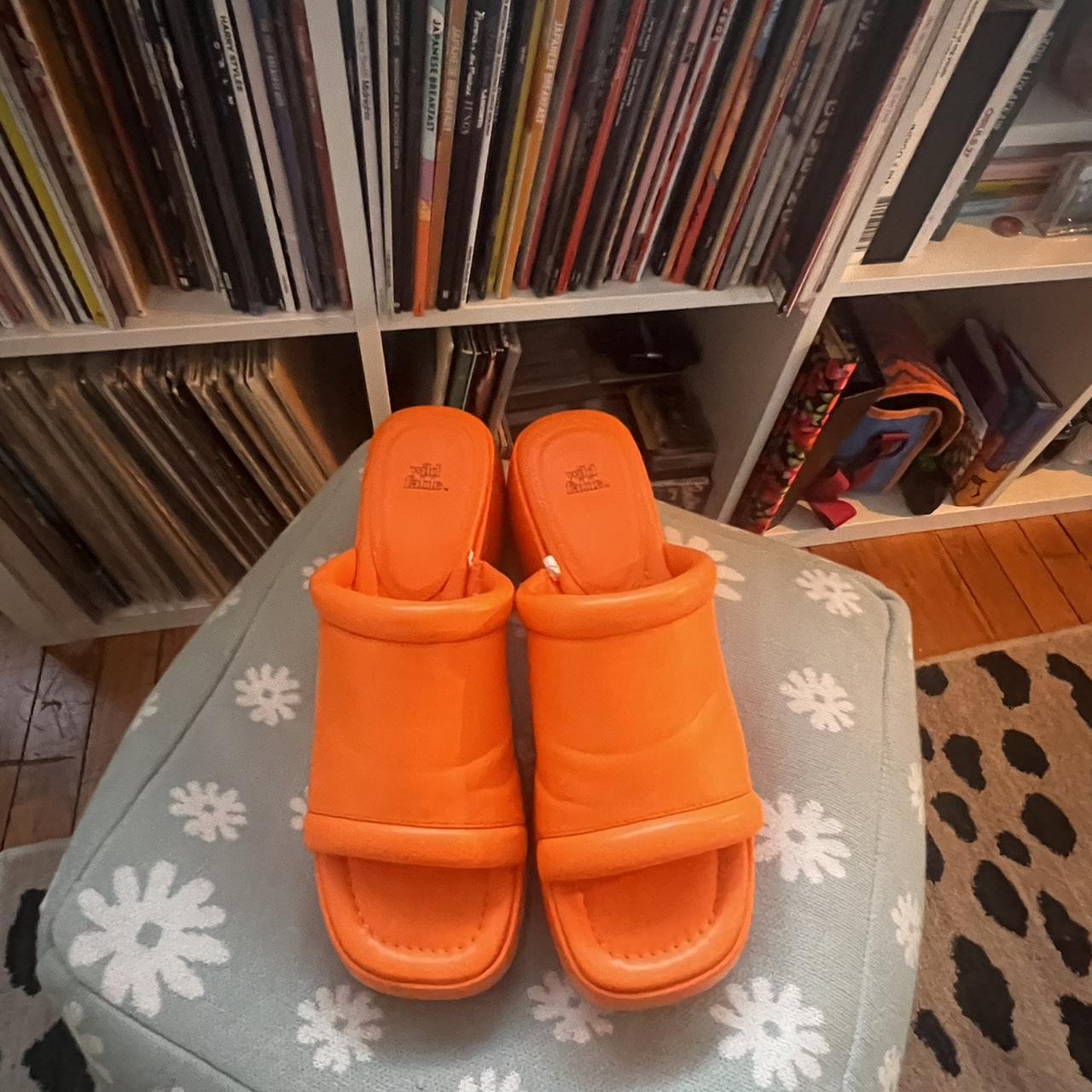 Target Women's Orange Sandals Depop