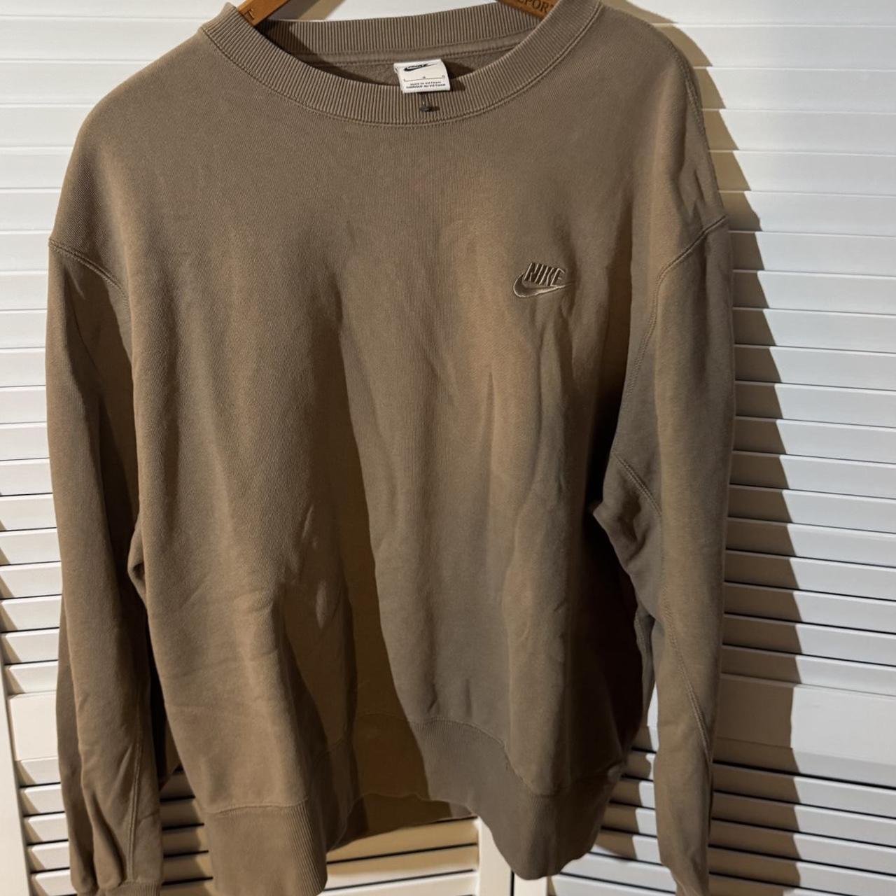 brown nike air sweatshirt vintage