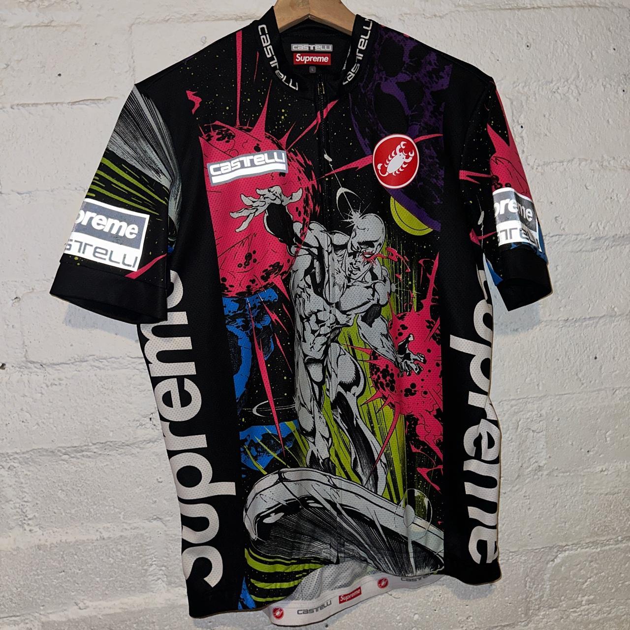 Supreme Castrelli Cycling Shirt size L - Depop