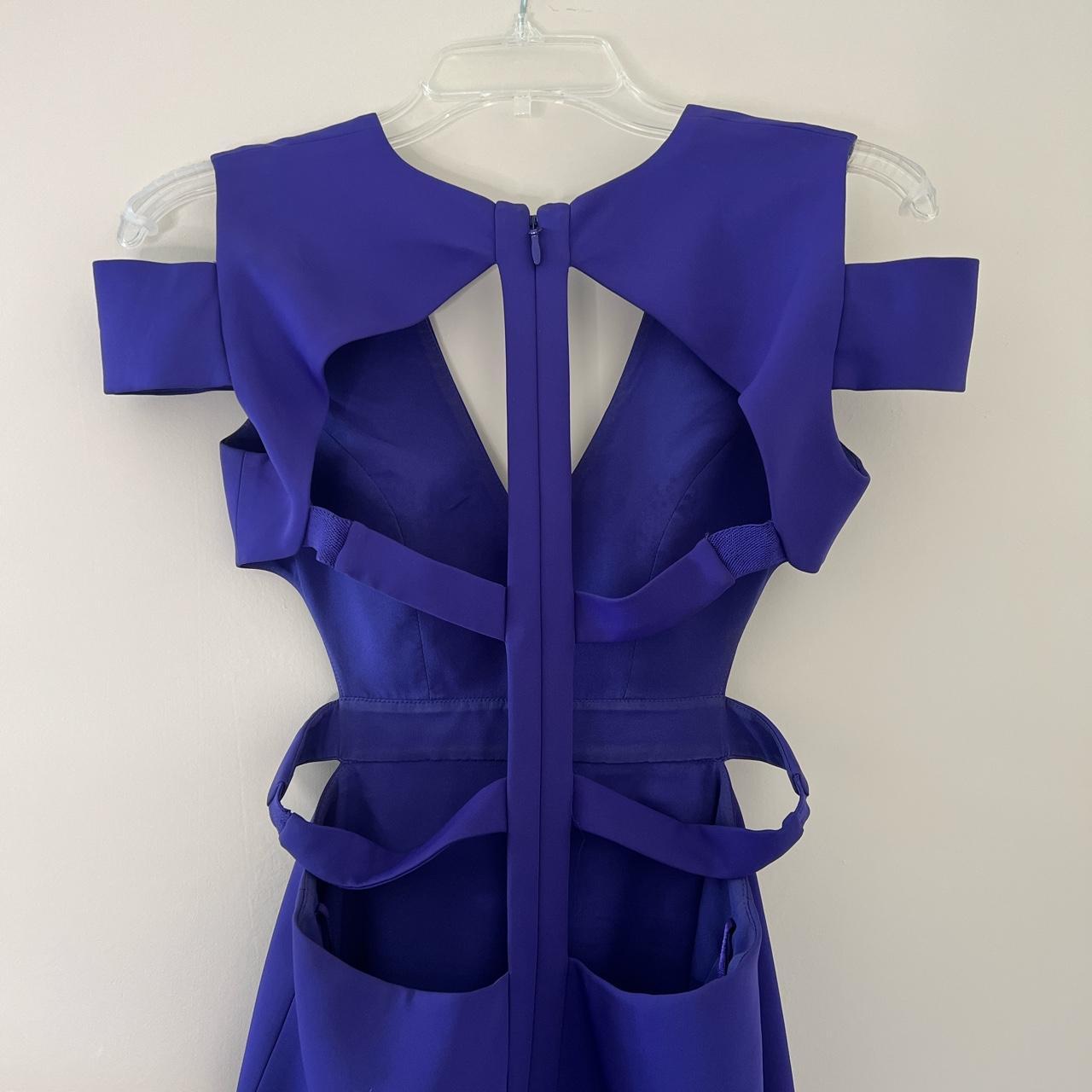 BCBG Maxazria purple cut out dress in great Depop