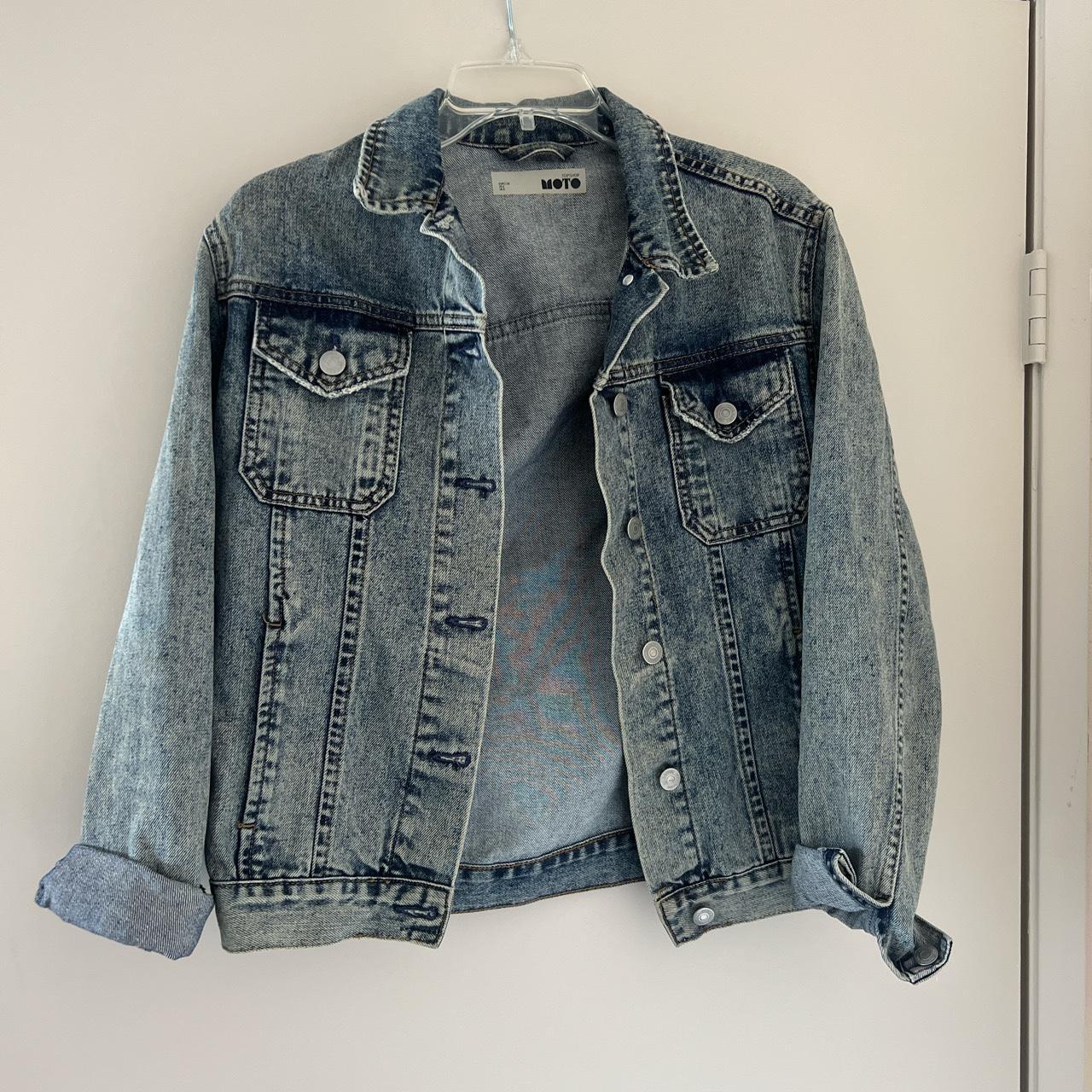 Topshop Women's Blue Jacket | Depop