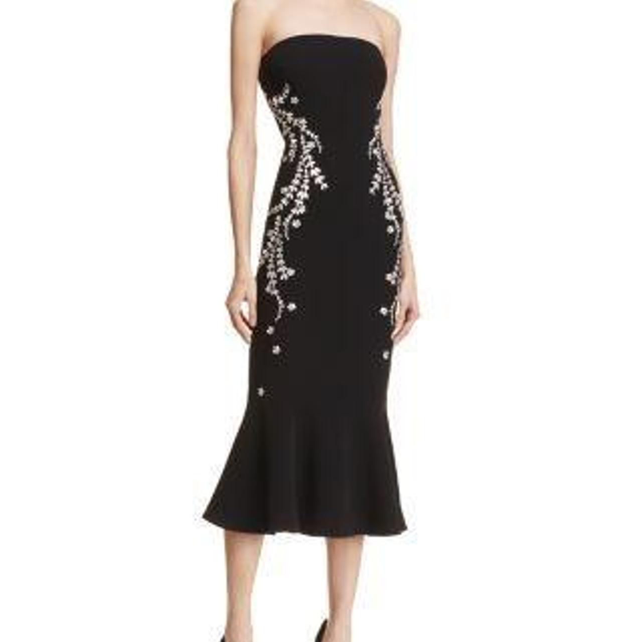 Cinq a Sept Women's Black and Pink Dress (2)