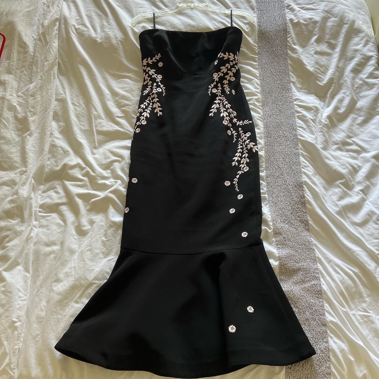 Cinq a Sept Women's Black and Pink Dress (3)
