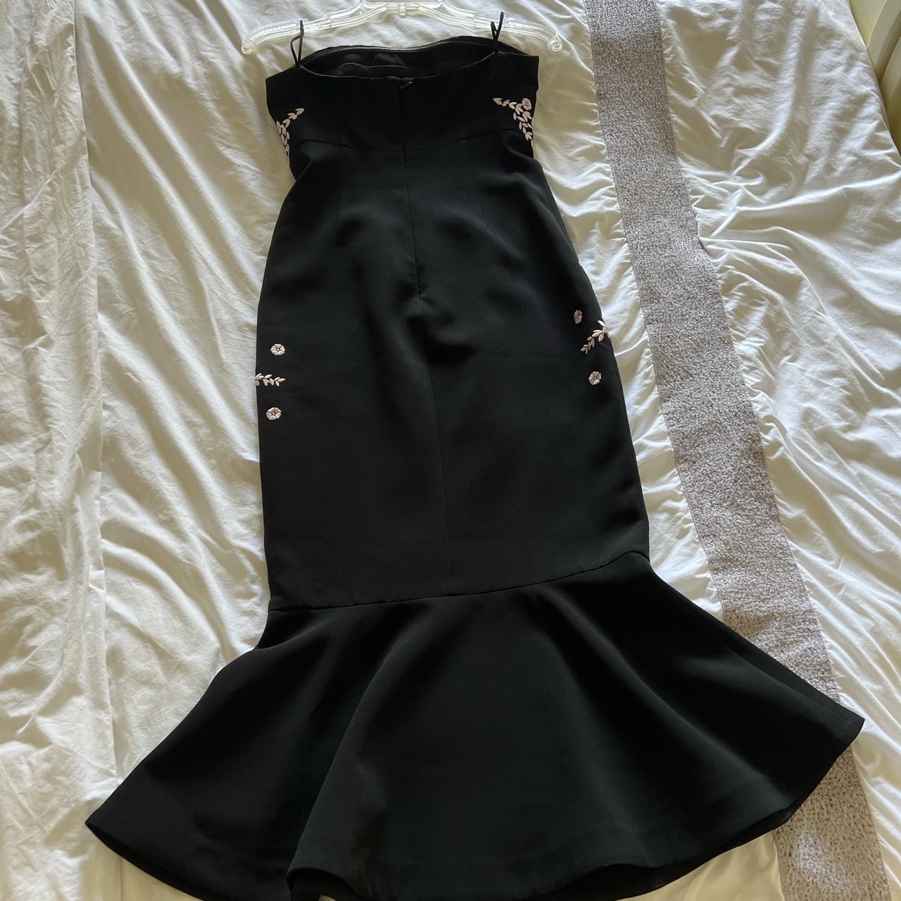 Cinq a Sept Women's Black and Pink Dress (5)